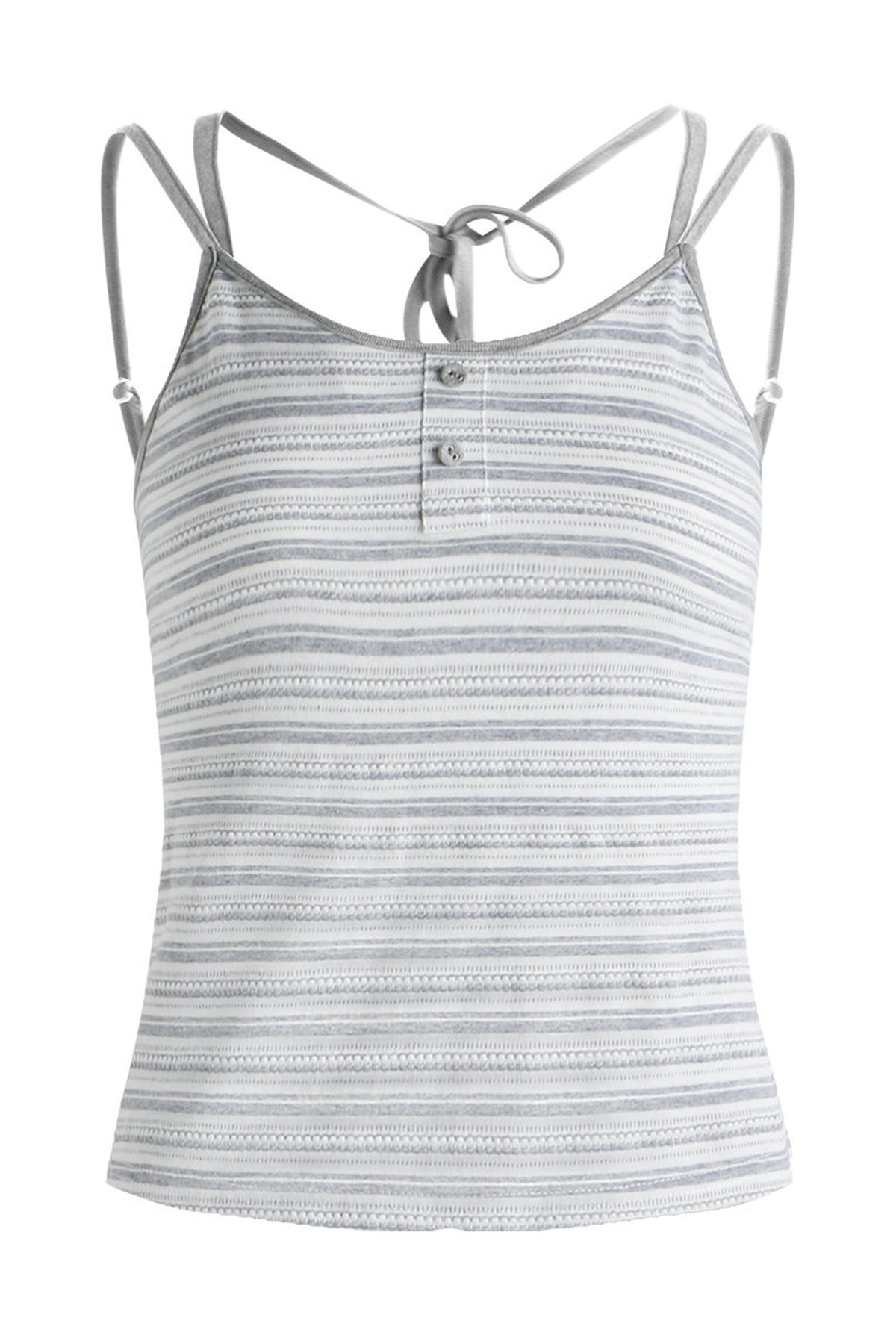 Detachable Striped Knit Camisole