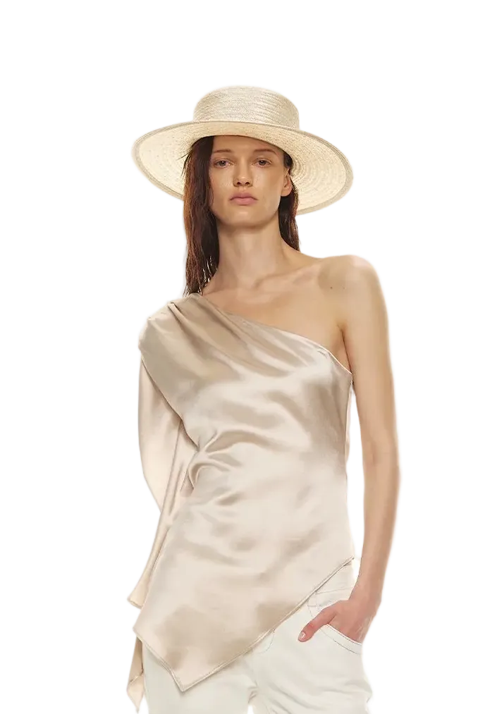 One-Shoulder Waist-Slimming Top