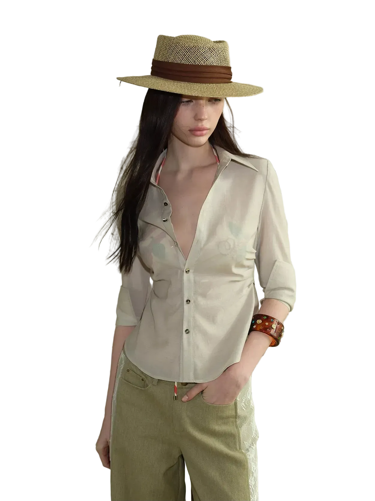 'Life as Summer' Vintage Long Sleeve Shirt