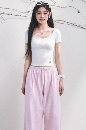 Dewdrop Lace Backless Top