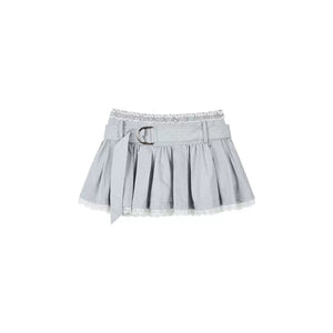 Diamond Striped Lace Panelled Set-Up