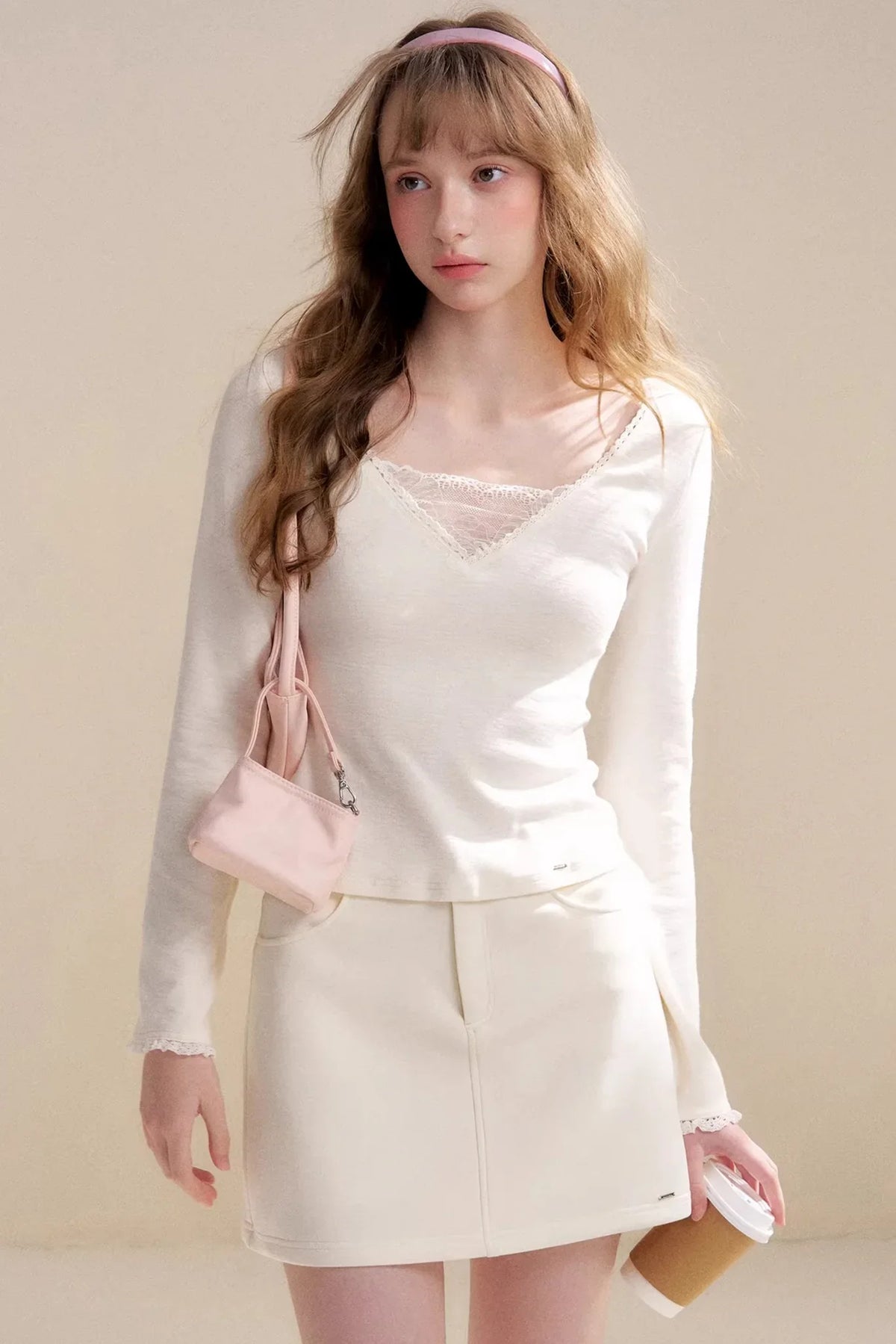 Disordered Lace Patchwork Top