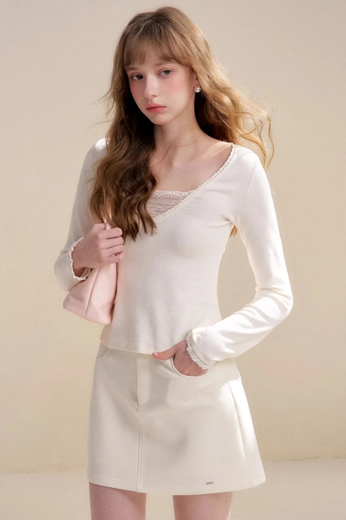 Disordered Lace Patchwork Top
