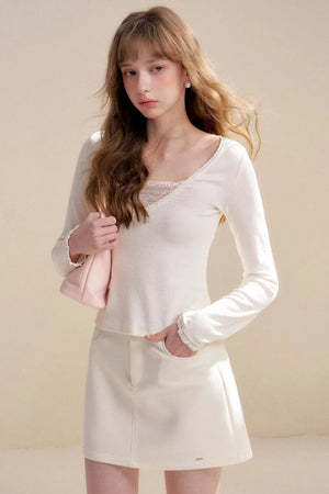 Disordered Lace Patchwork Top
