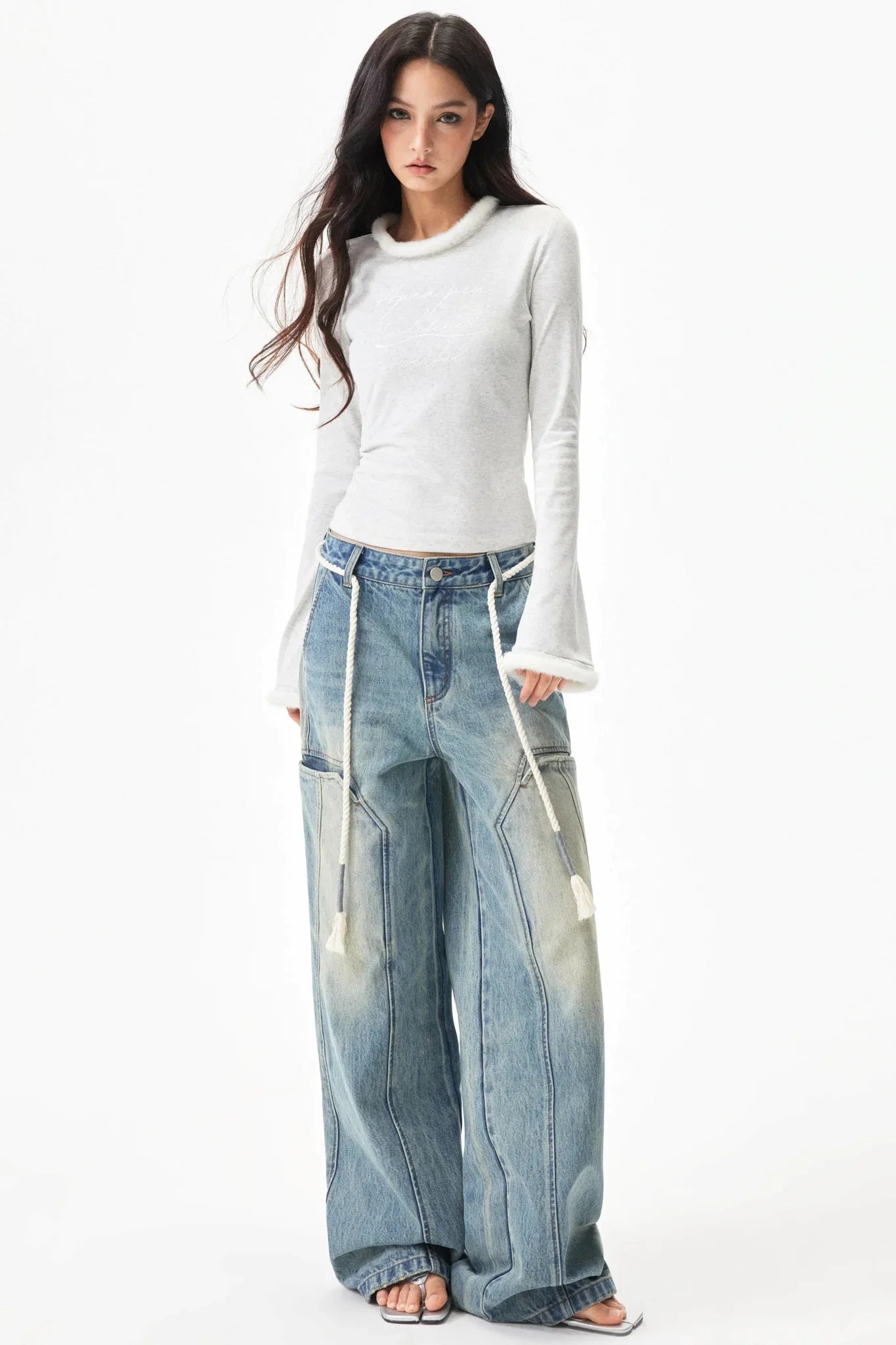 Distressed Denim Pants