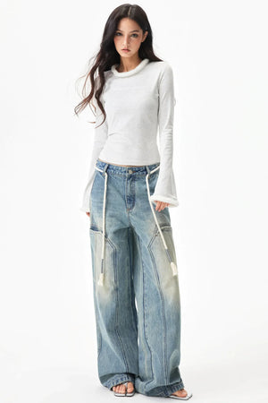 Distressed Denim Pants