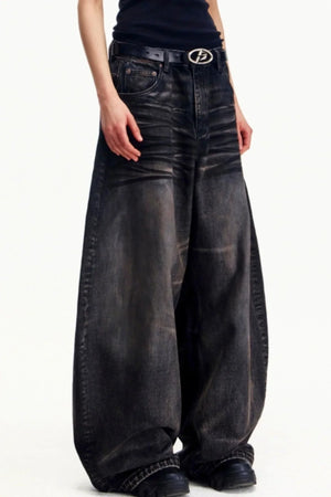 Distressed Vintage Washed Jeans