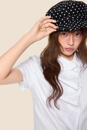 Doll Collar Plaid Blouse