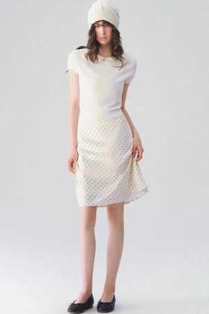 Doll Collar Short Sleeve Knit Top