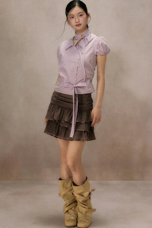 Dot Truffle Irregular Cake Skirt