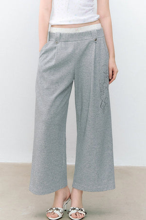 Double-Breasted Hooded Sweatshirt and Pants 3-Piece Set-Up
