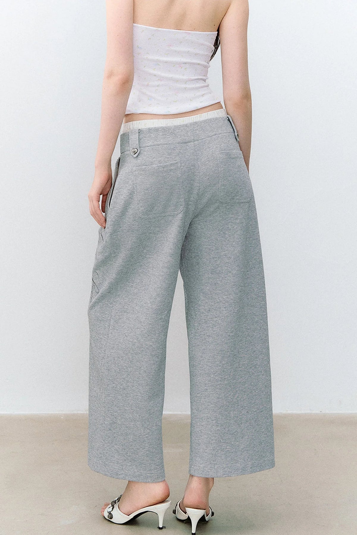 Double-Breasted Hooded Sweatshirt and Pants 3-Piece Set-Up
