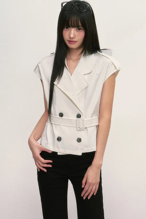 Double-Breasted Lapel Vest