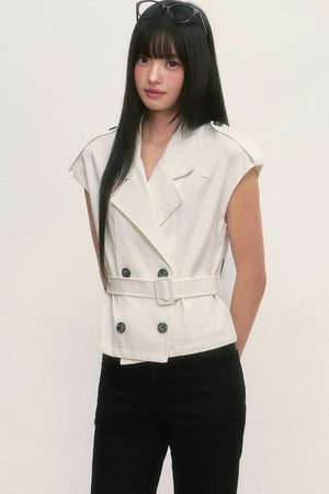 Double-Breasted Lapel Vest