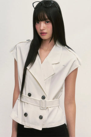 Double-Breasted Lapel Vest