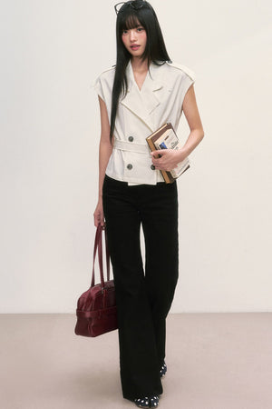 Double-Breasted Lapel Vest