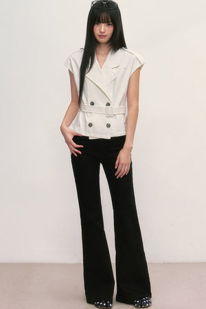Double-Breasted Lapel Vest