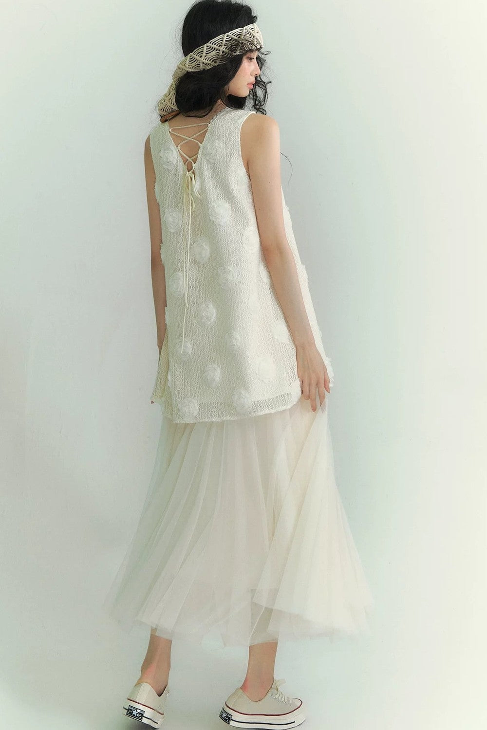 Double-Layer Mesh Fairy Skirt