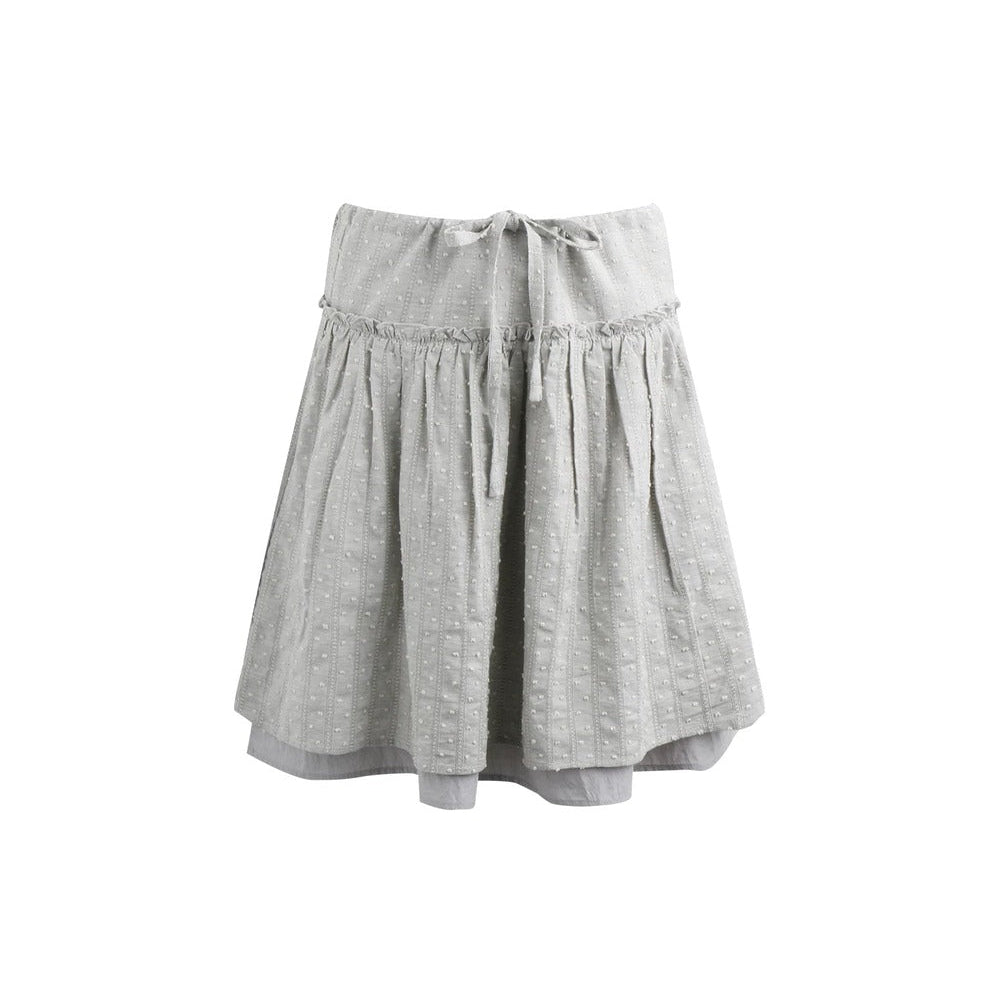 Double-Layered Puff A-Line Skirt
