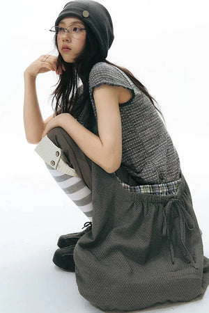 Double-Sided Button Crossbody Bag