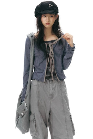 Double-Sided Button Crossbody Bag