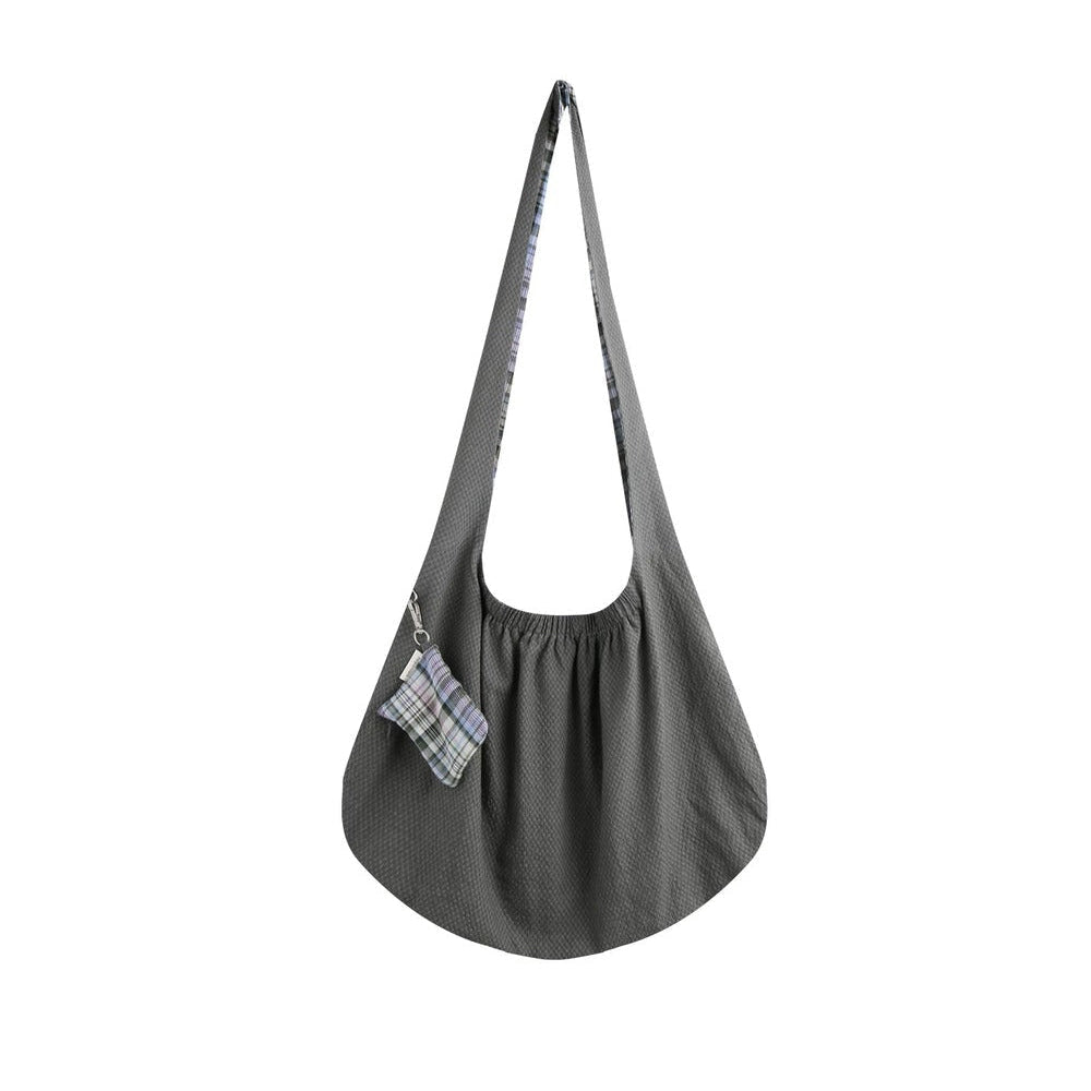 Double-Sided Button Crossbody Bag