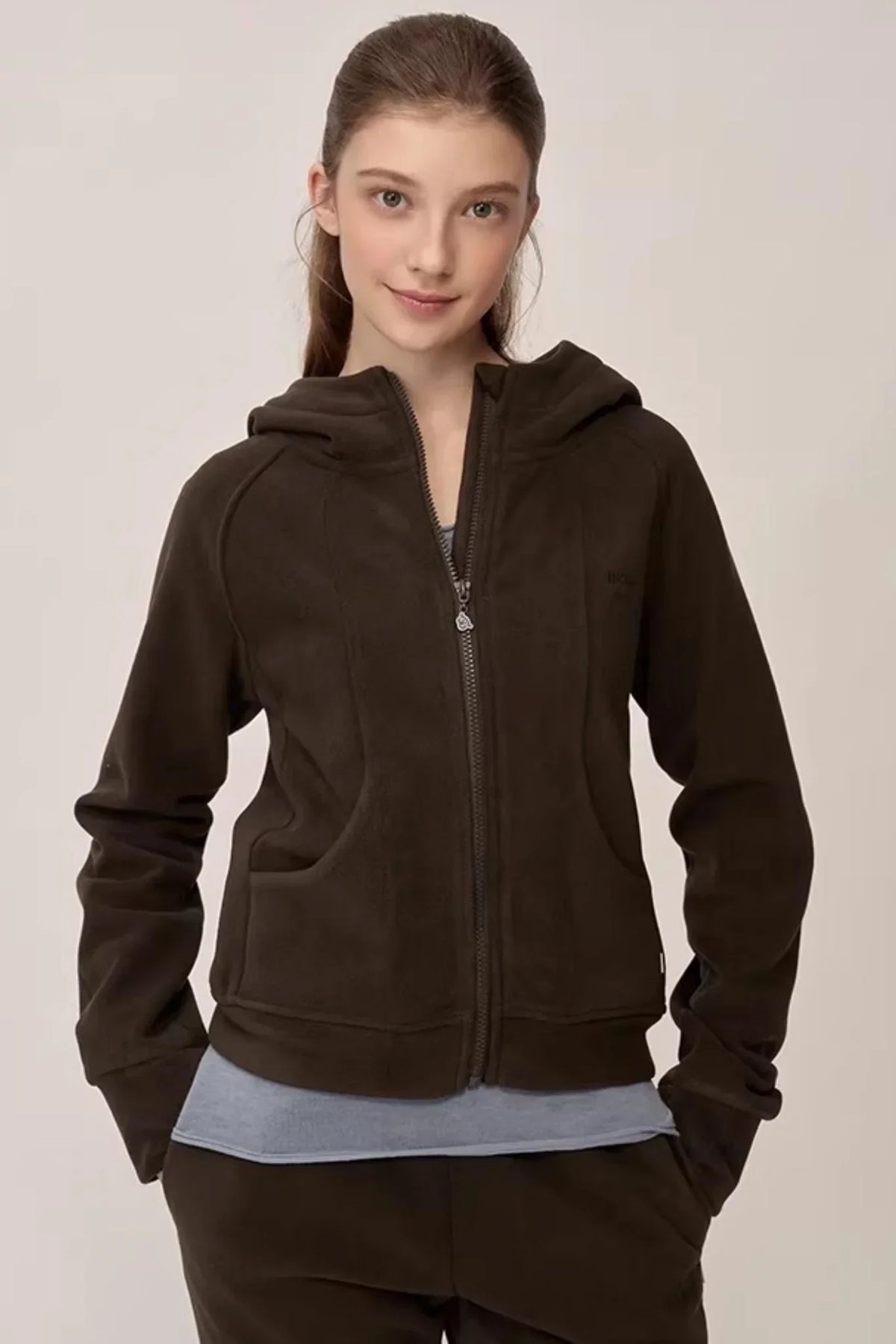 Double-Sided Fleece Hooded Jacket Set-Up
