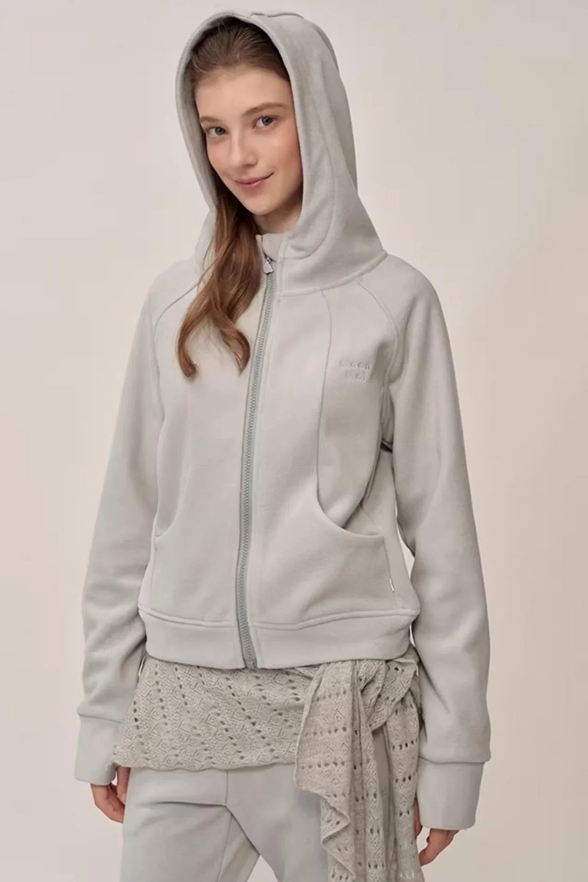 Double-Sided Fleece Hooded Jacket Set-Up