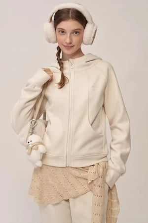 Double-Sided Fleece Hooded Jacket Set-Up
