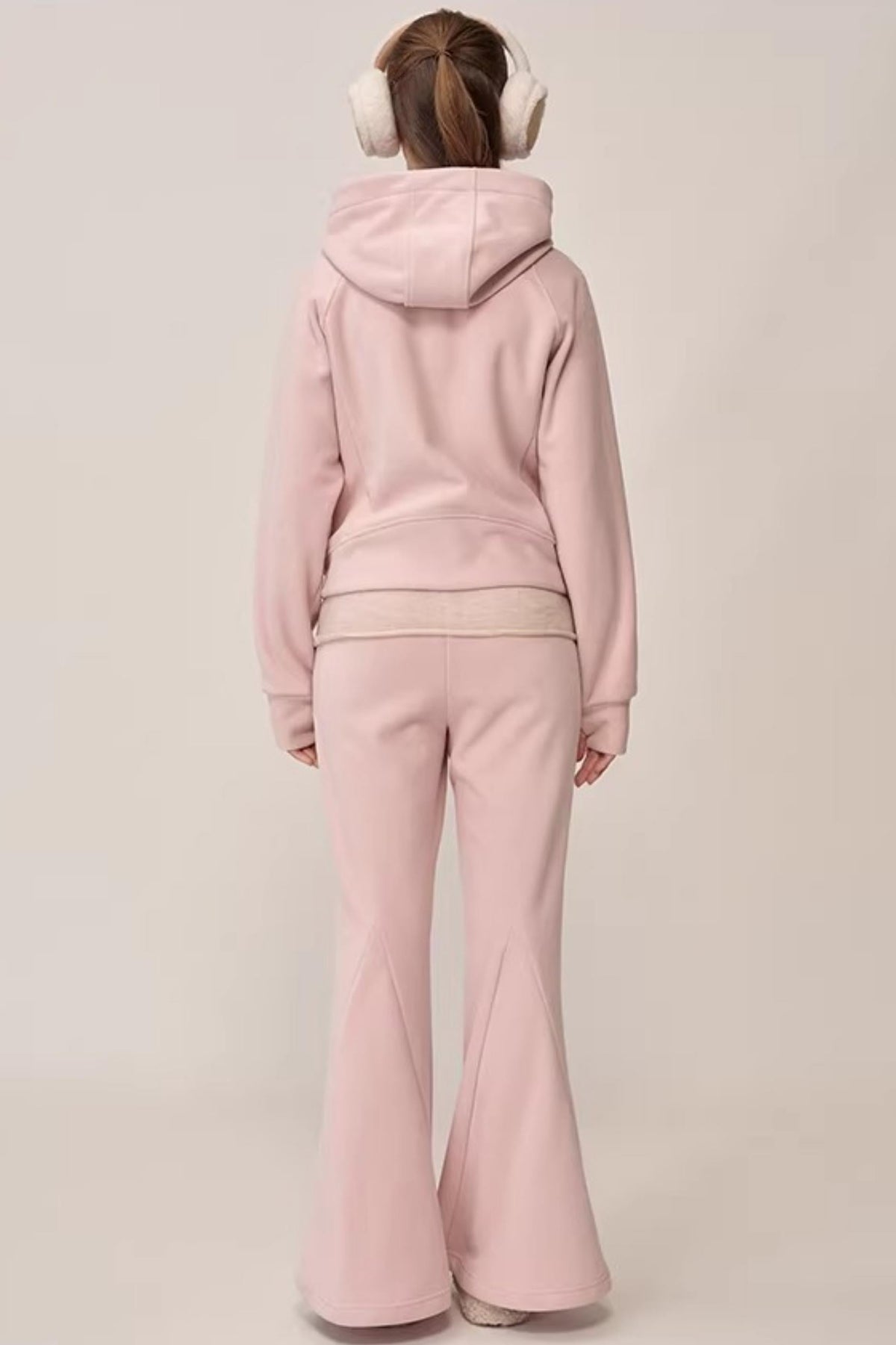 Double-Sided Fleece Hooded Jacket Set-Up