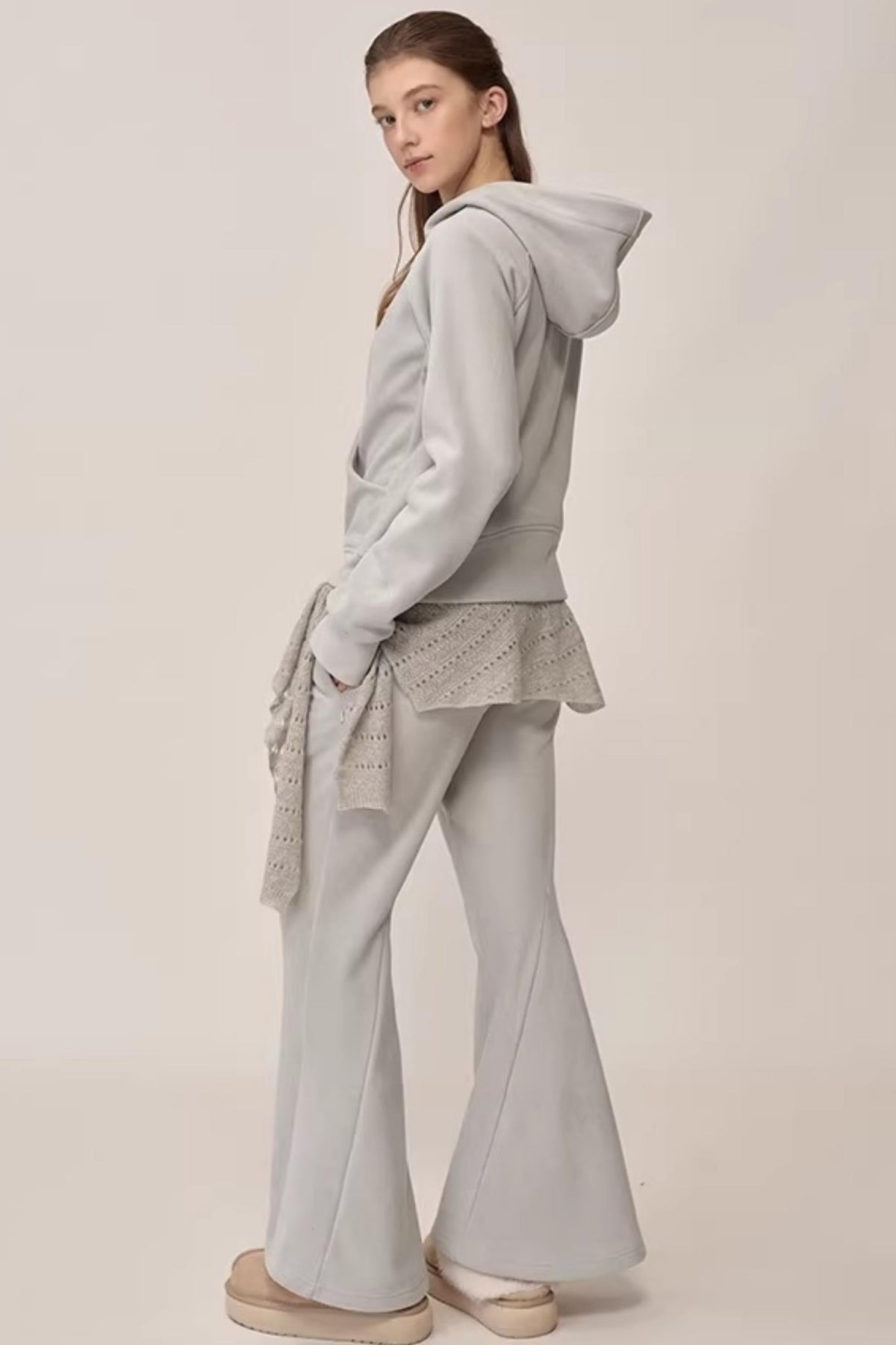Double-Sided Fleece Hooded Jacket Set-Up