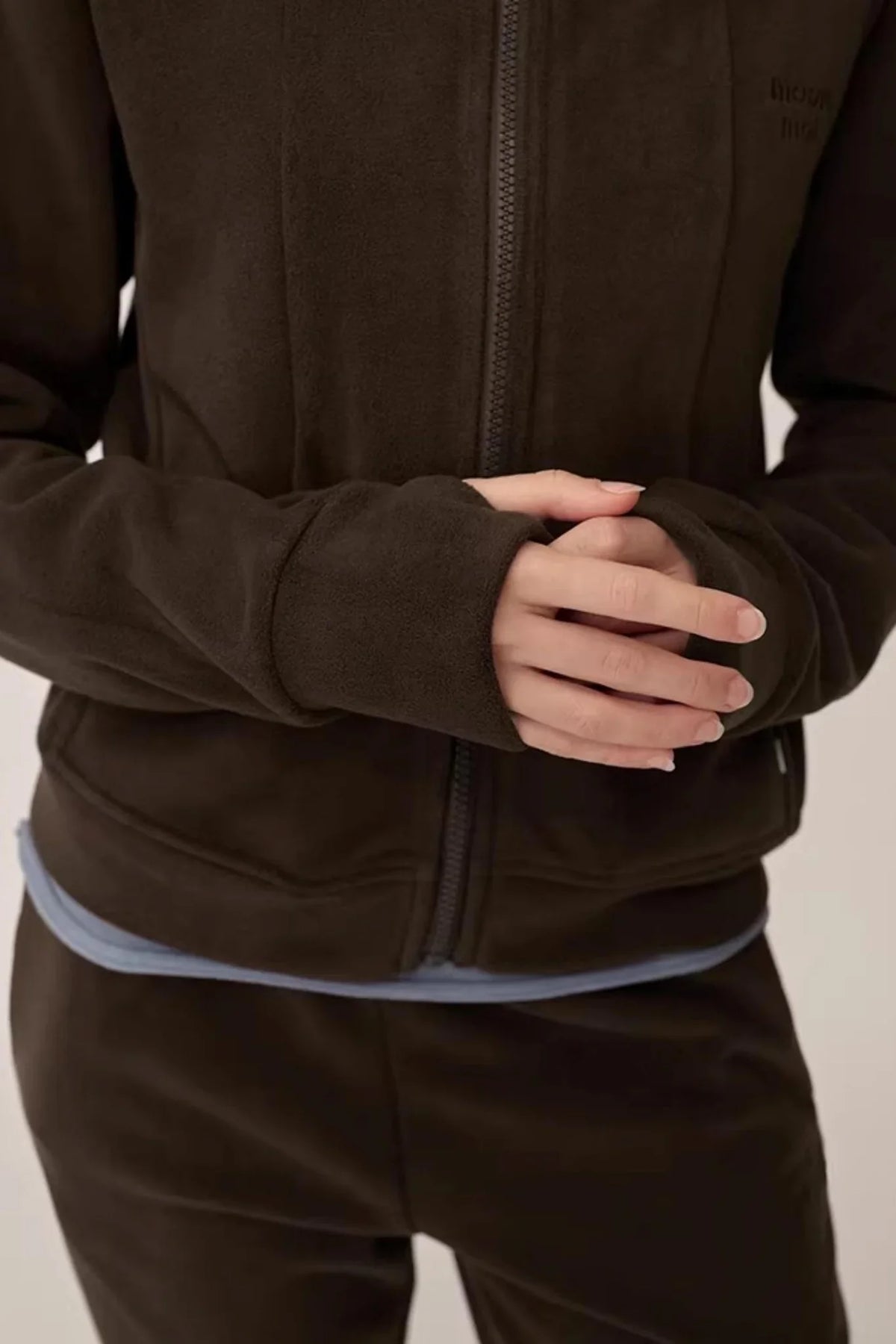 Double-Sided Fleece Hooded Jacket Set-Up