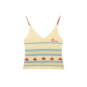 Double Strap Cherry Camisole Top