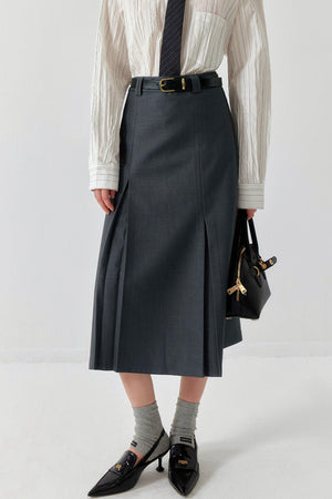 Draped Bustier Midi Skirt