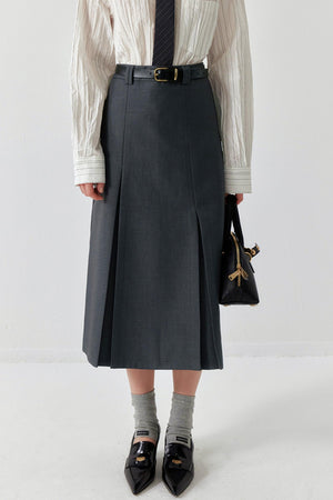 Draped Bustier Midi Skirt