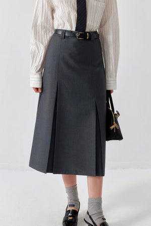Draped Bustier Midi Skirt