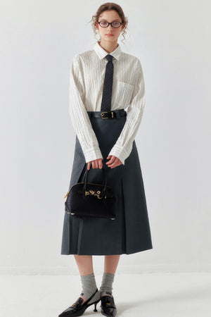 Draped Bustier Midi Skirt