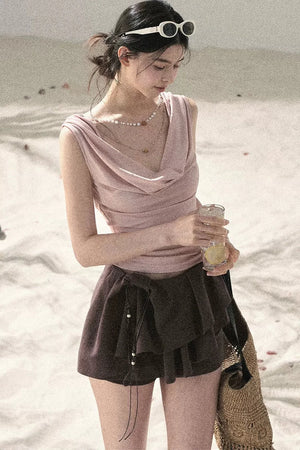 Draped Cherry Blossom Top
