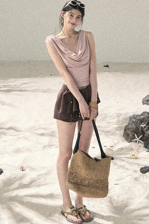 Draped Cherry Blossom Top