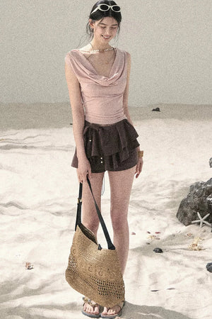 Draped Cherry Blossom Top