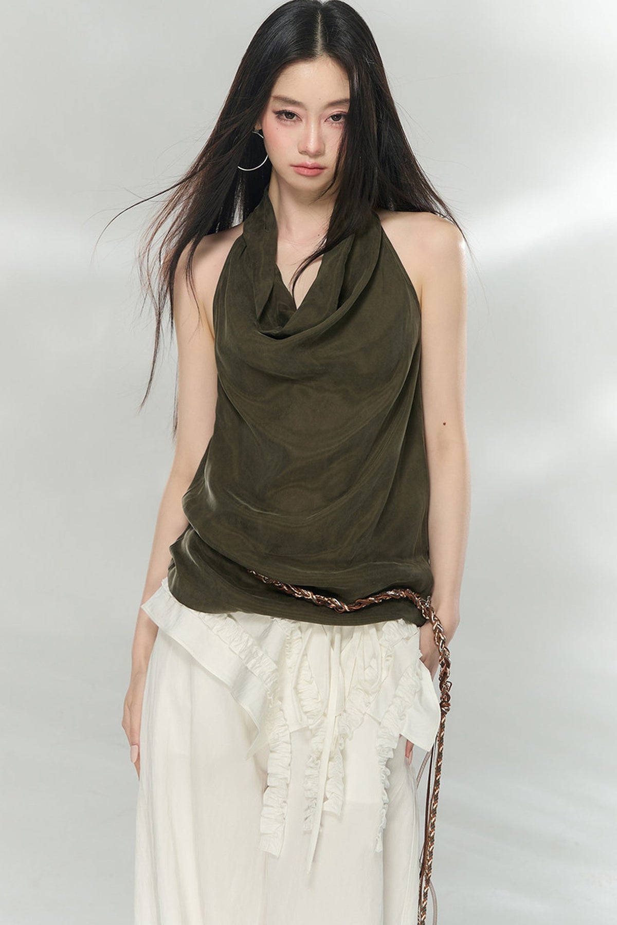 Drapey Halter Neck Top