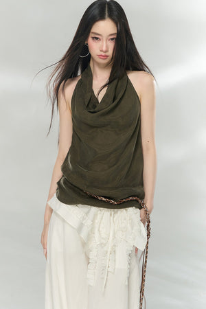 Drapey Halter Neck Top