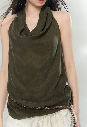 Drapey Halter Neck Top