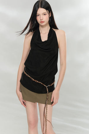 Drapey Halter Neck Top