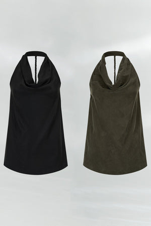 Drapey Halter Neck Top