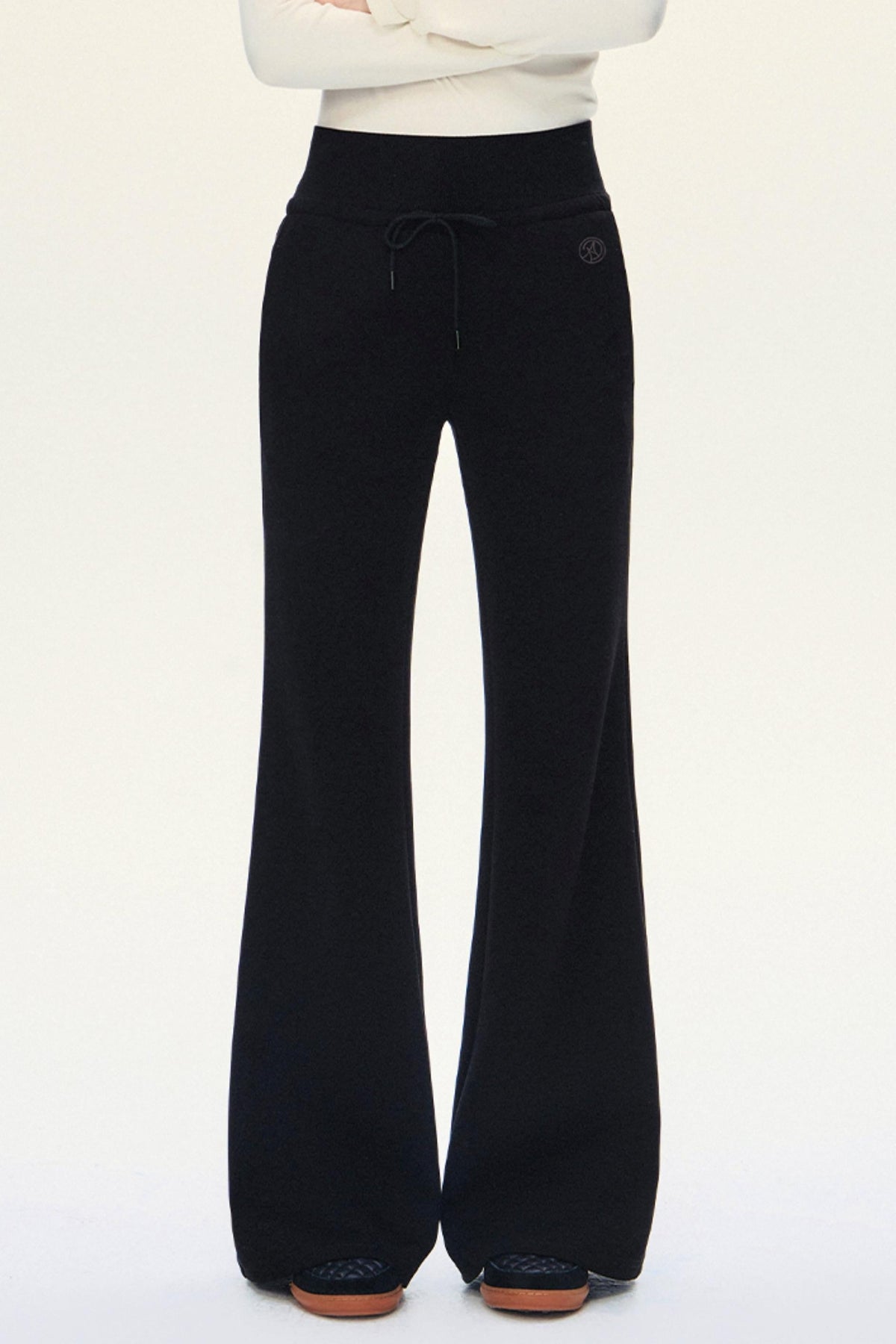 Drawstring Flare Sport Pants