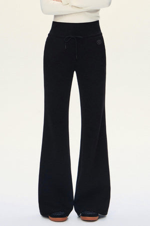 Drawstring Flare Sport Pants
