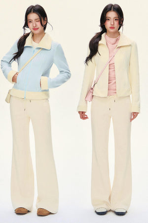 Drawstring Flare Sport Pants