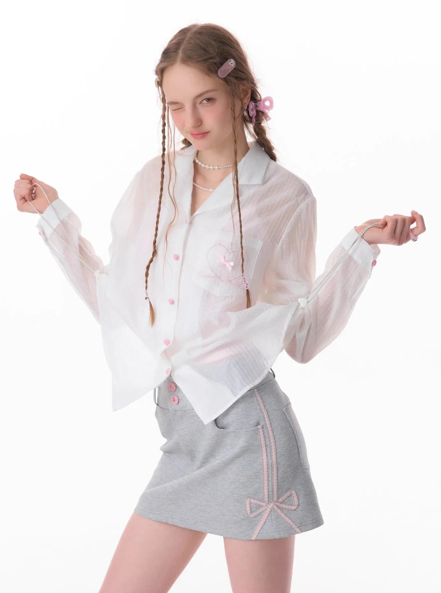 Drawstring Loose Sun Shirt