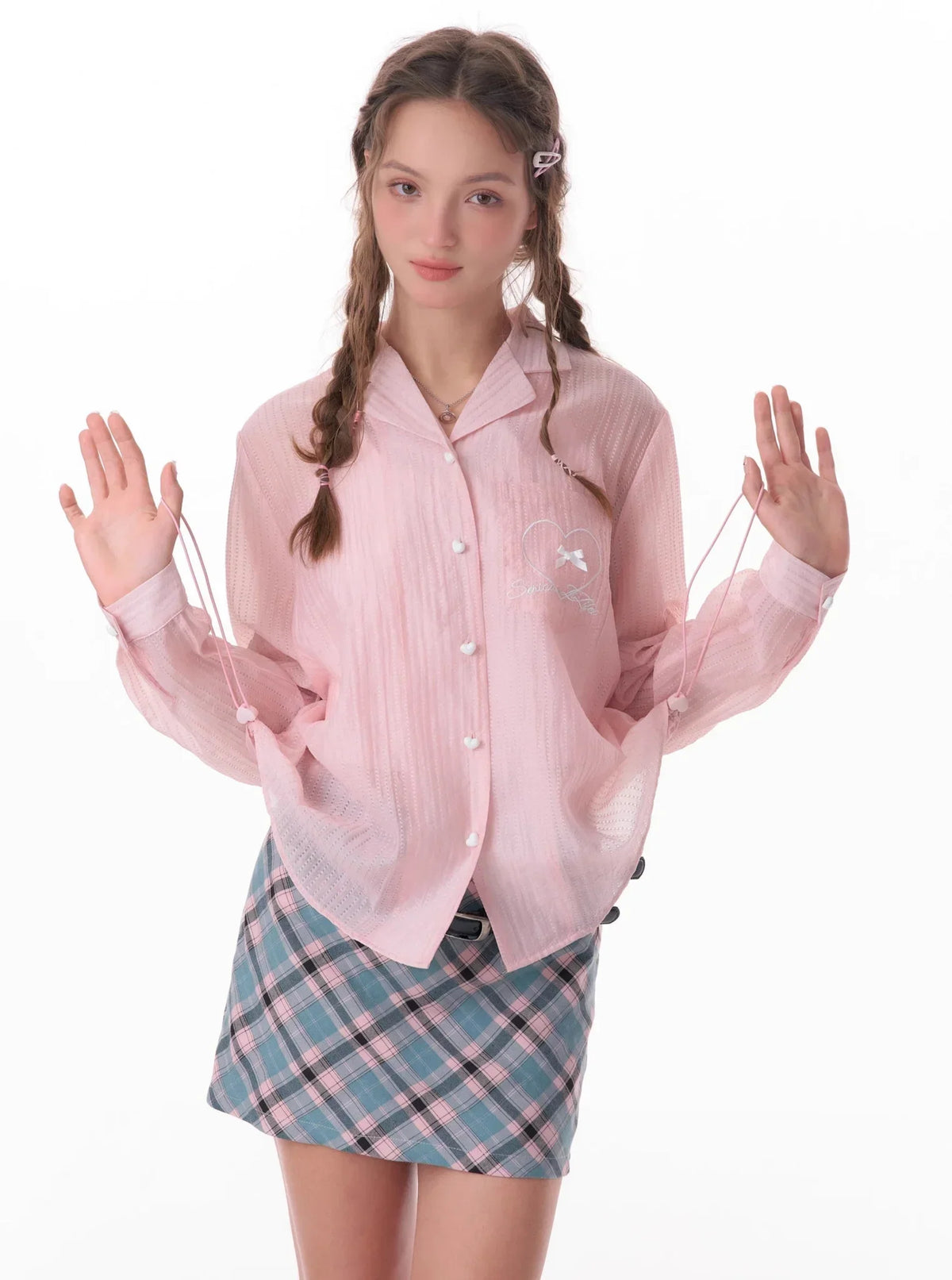 Drawstring Loose Sun Shirt